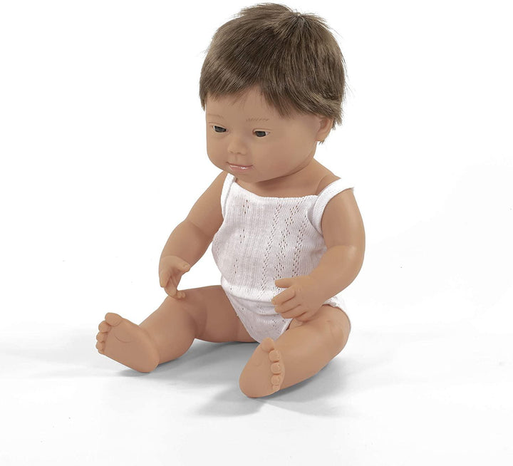 Miniland Doll - Caucasian Boy - Down Syndrome - 38cm