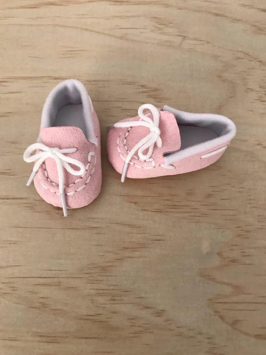 38cm Shoes Mocassins Pale Pink