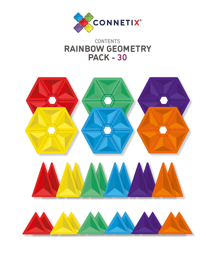 Geometry Pack | Rainbow - 30 Pieces