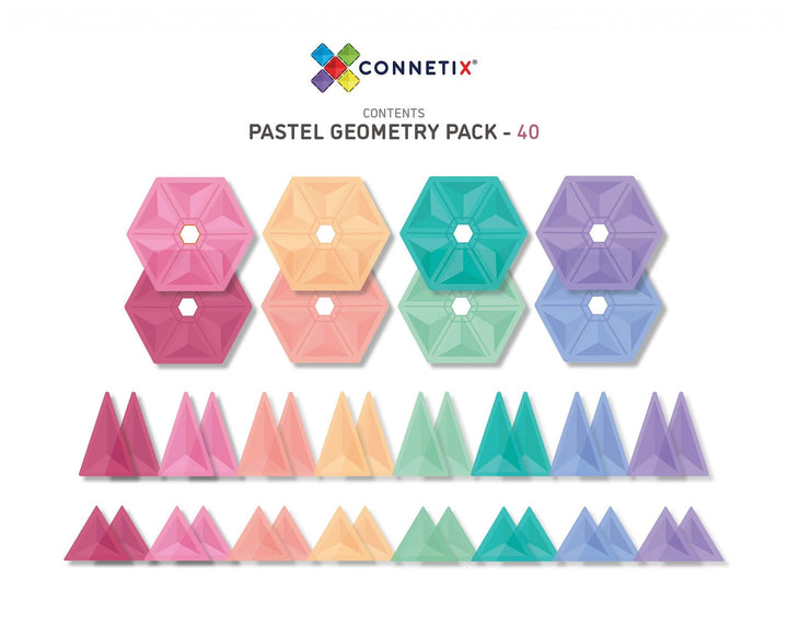 Geometry Pack | Pastel - 40 Pieces