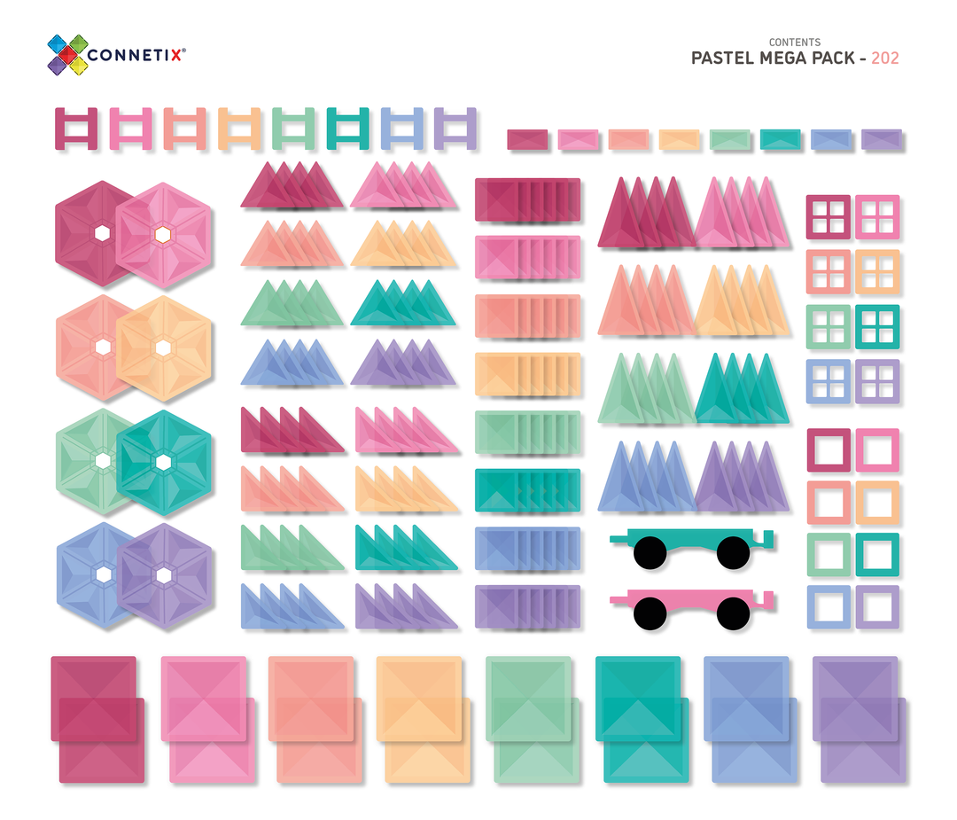 Mega Pack | Pastel - 202 Pieces