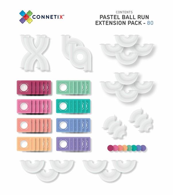 Ball Run Expansion Pack | Pastel - 80 Pieces