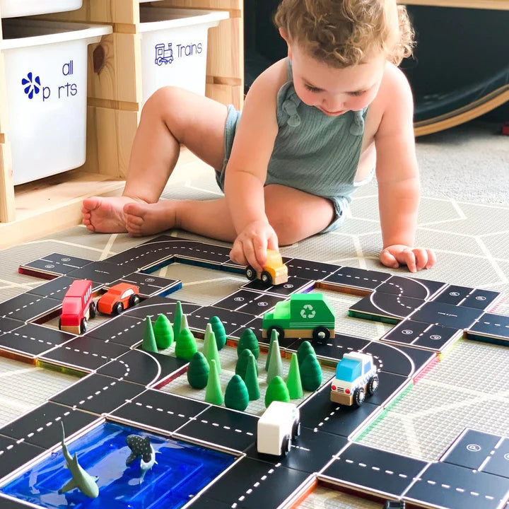 Magnetic Tile Toppers - Road Pack
