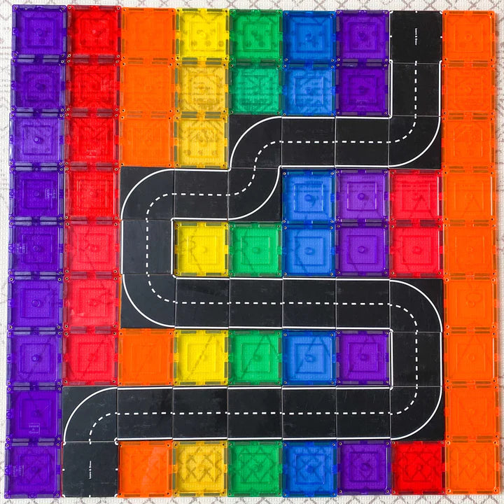 Magnetic Tile Toppers - Road Pack
