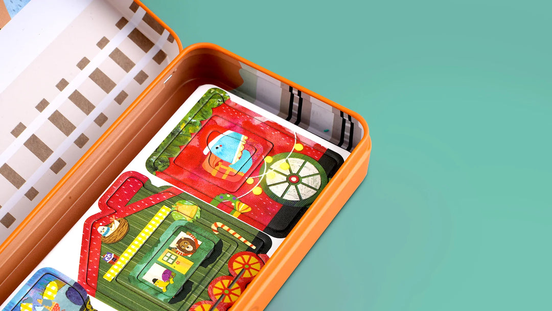 Magnetic Travel Tin - Trains