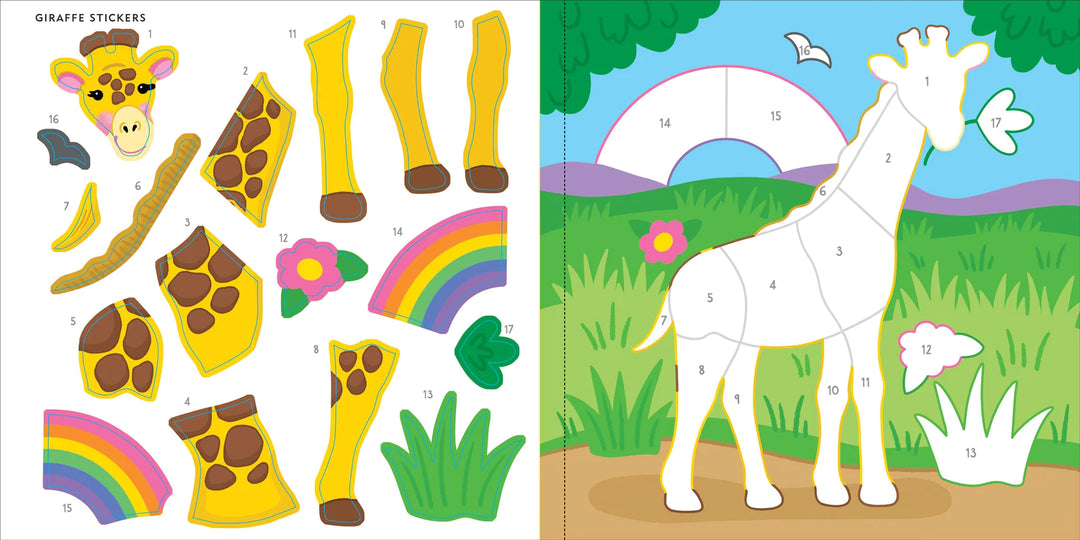 Colour By Sticker - Wild Animals