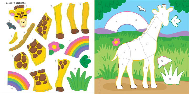 Colour By Sticker - Wild Animals