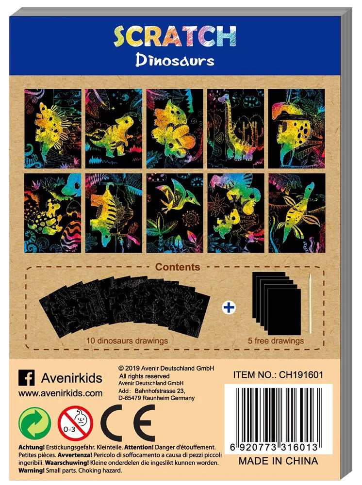 Mini Scratch Book - Dinosaurs