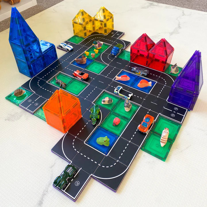 Magnetic Tile Toppers - Road Pack