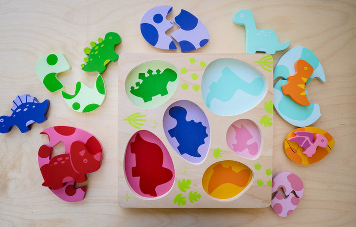 Wooden Puzzle - Egg and Dino