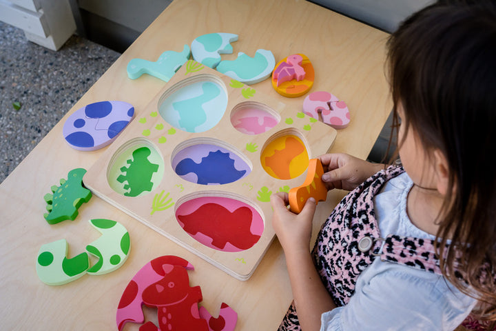 Wooden Puzzle - Egg and Dino