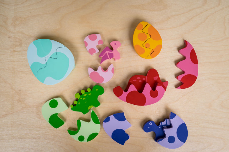 Wooden Puzzle - Egg and Dino