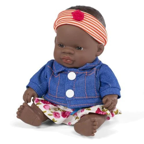 Miniland Doll African Girl and Outfit 21cm Colourful Learning Toy Store