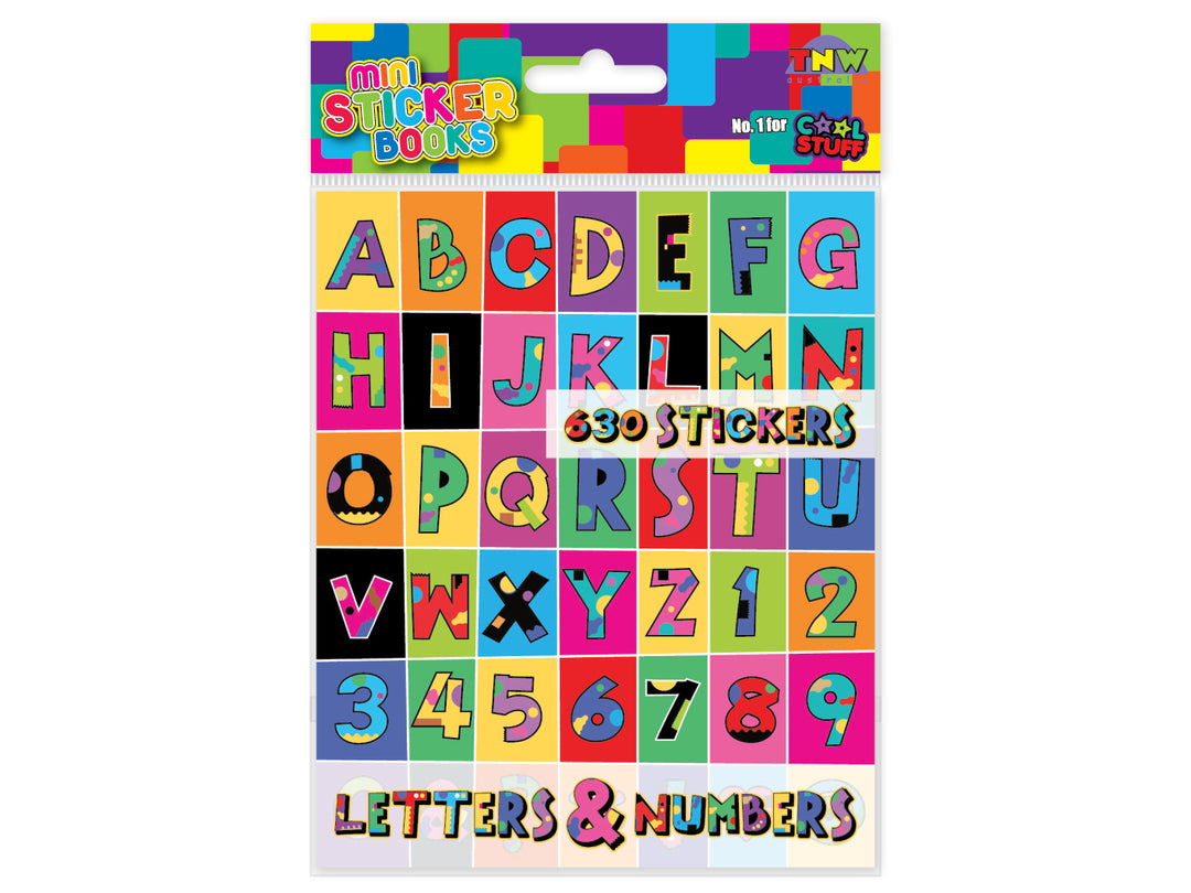 Mini Sticker Book - Letters & Numbers