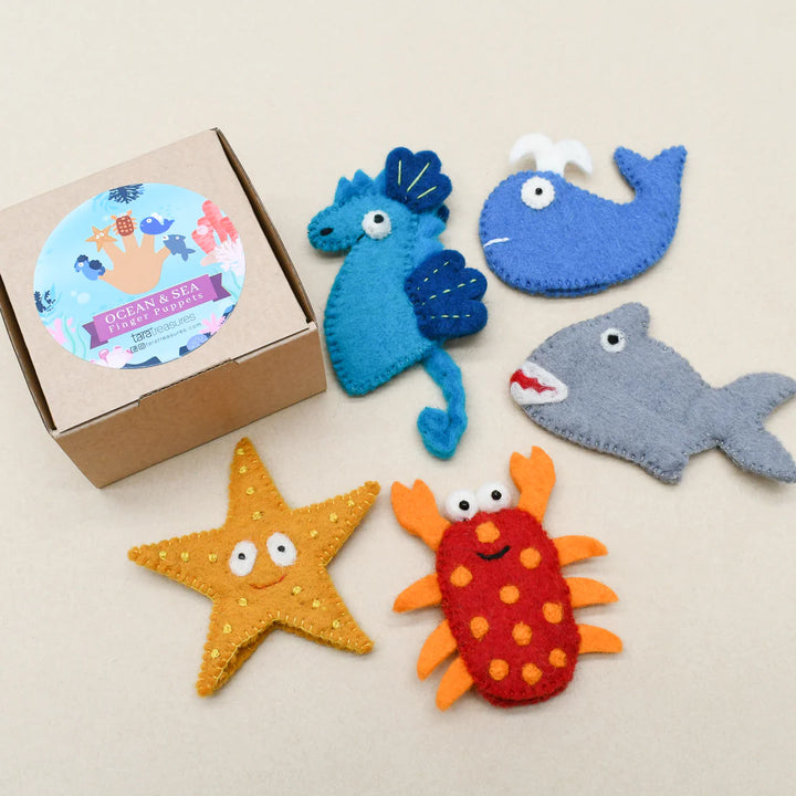 Finger Puppet Set - Ocean and Sea A