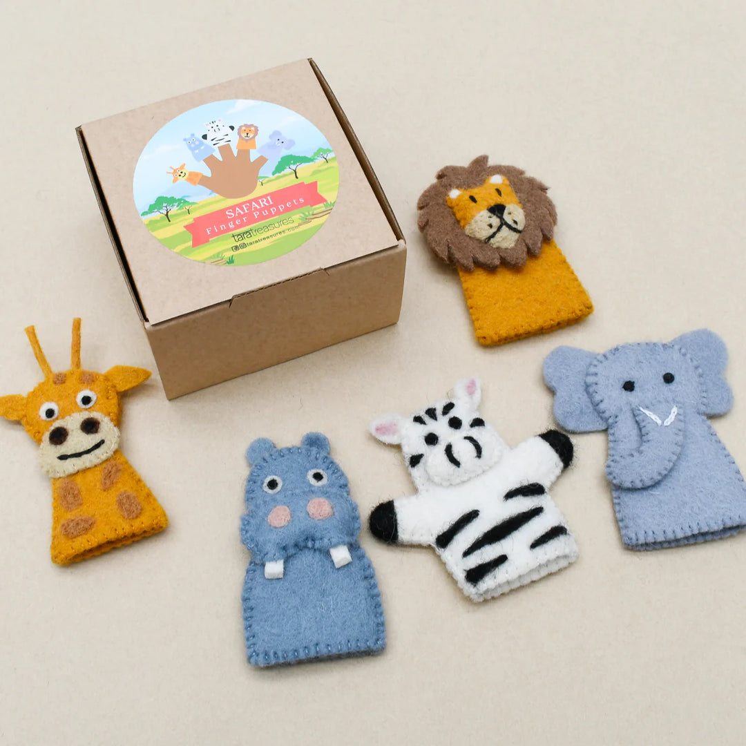 Finger Puppet Set - Safari