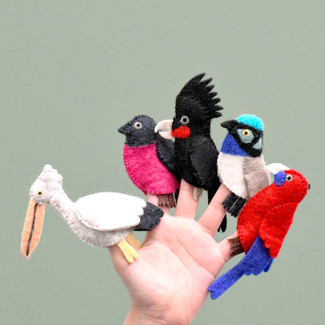 Finger Puppet Set - Australian Birds