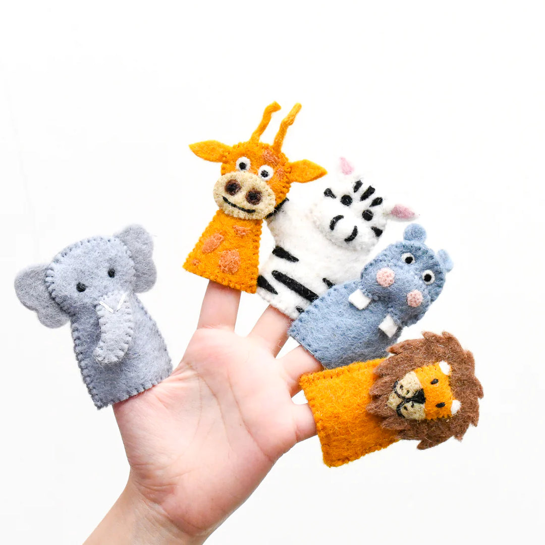 Finger Puppet Set - Safari