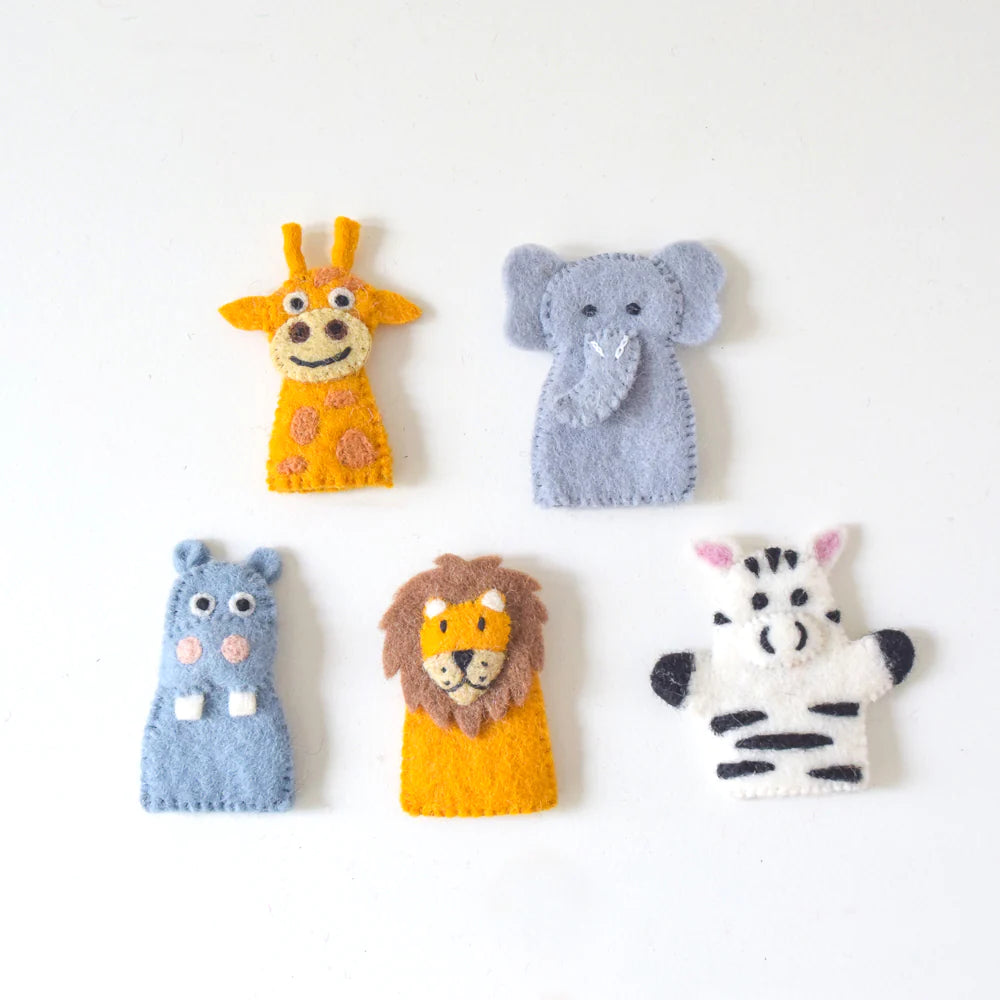 Finger Puppet Set - Safari