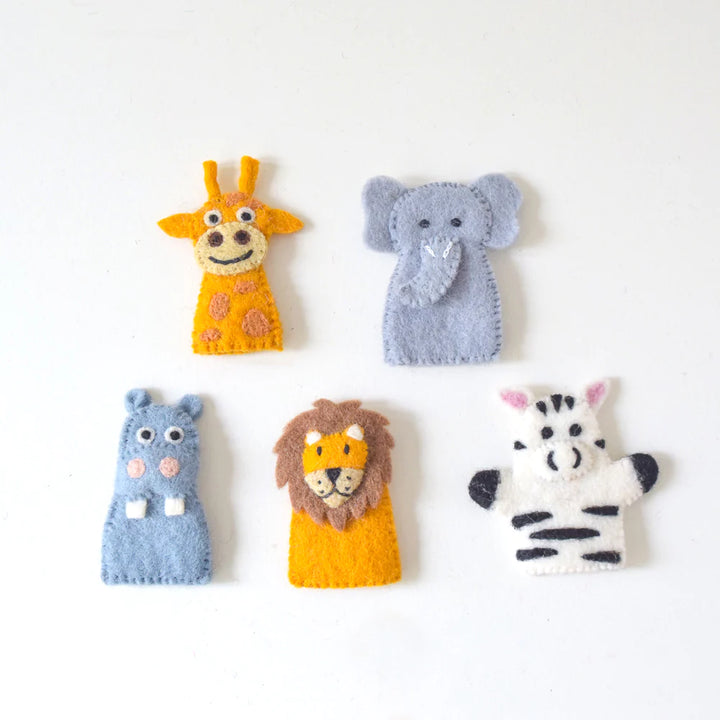 Finger Puppet Set - Safari