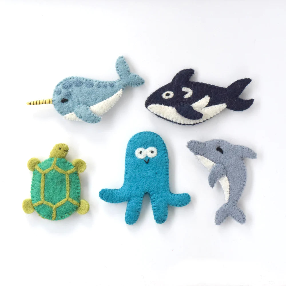 Finger Puppet Set - Ocean and Sea B