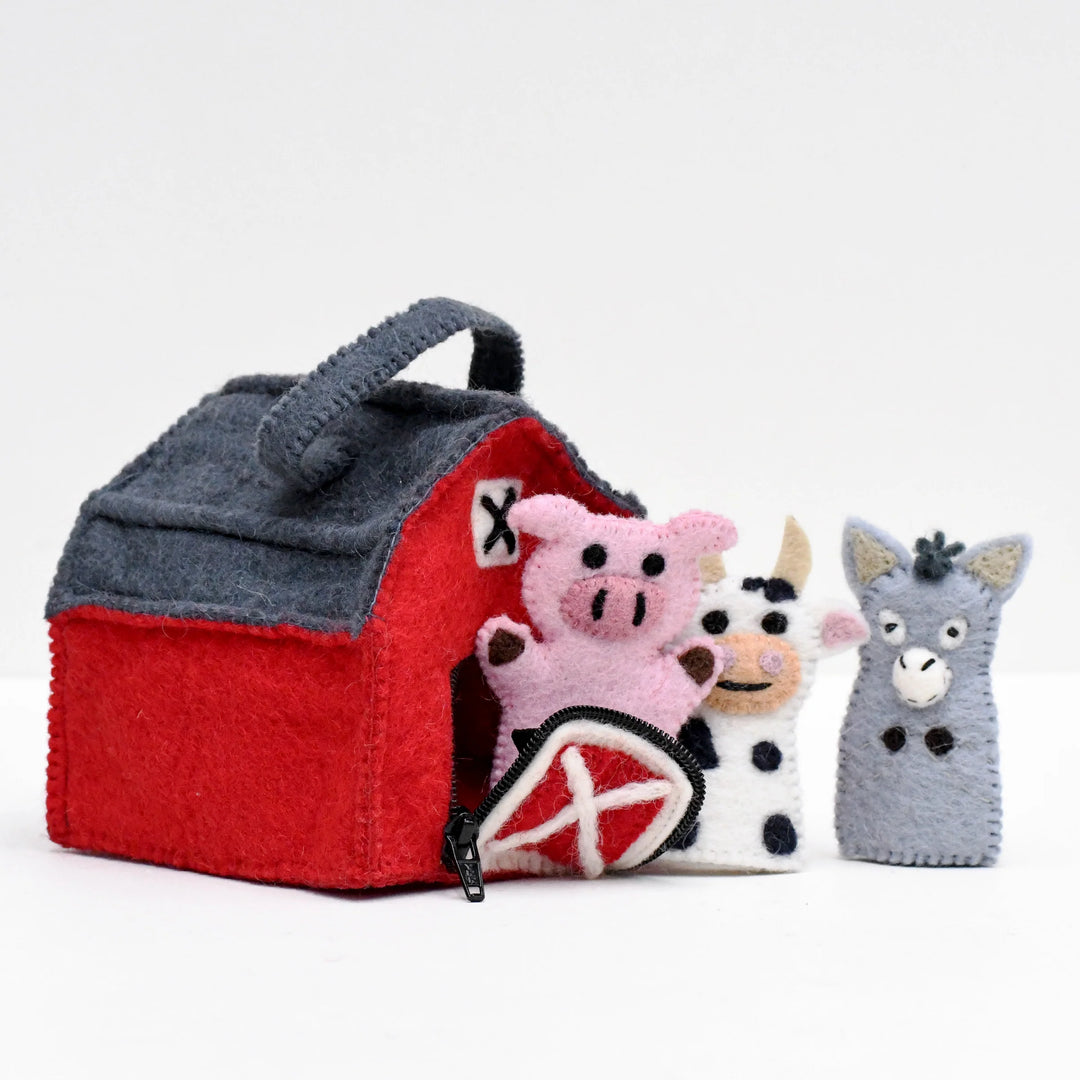 Finger Puppet Farm Barn Bag