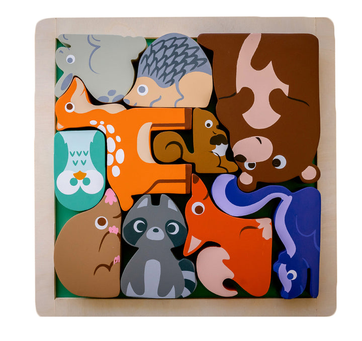 Wooden Puzzle - Chunky Woodland Animals