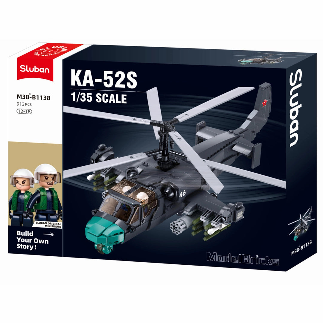 MB KA-52S HELICOPTER GUNSHIP SCALE 1:35 913 PCS