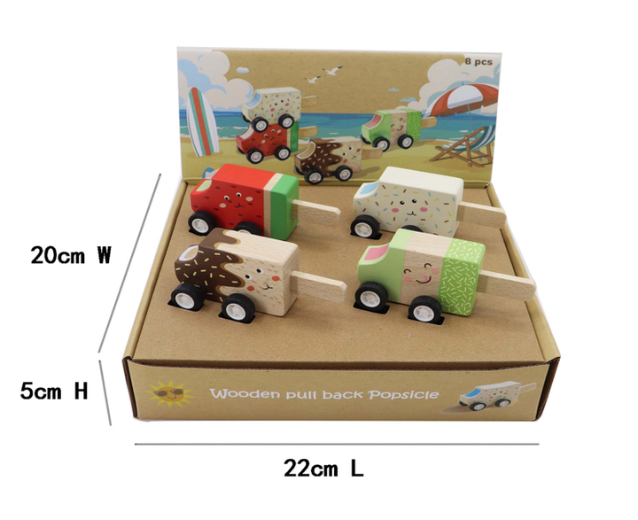 Wooden Pullback | Sweet Icy Treats