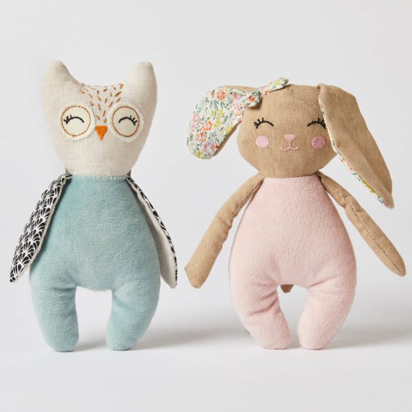 Plush Rattle | Bunny or Owl