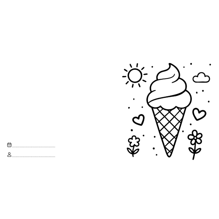 Sassi Colouring Book Square - Food