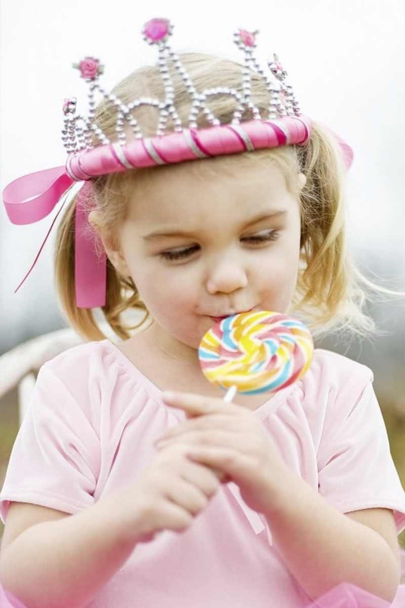 Ribbon Tiara - Light Pink