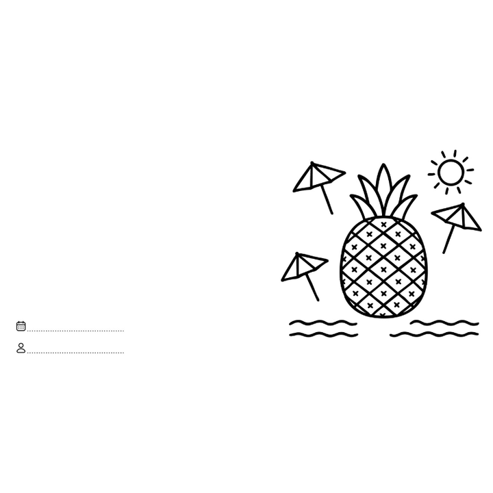 Sassi Colouring Book Square - Food