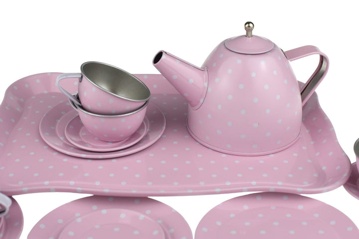 Tea Set - Pink Tin in Suitcase