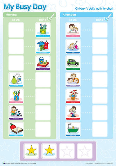 My Busy Day - Magnetic Activity Chart