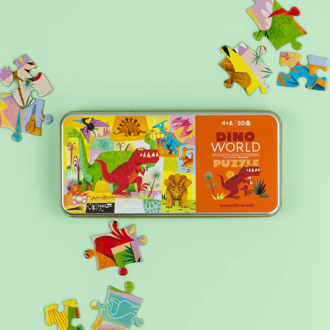 50-Piece Tin Puzzle - Dino World