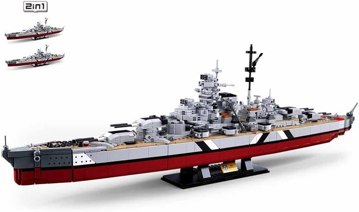 MB BISMARCK BATTLESHIP 2 IN 1 1849 PCS