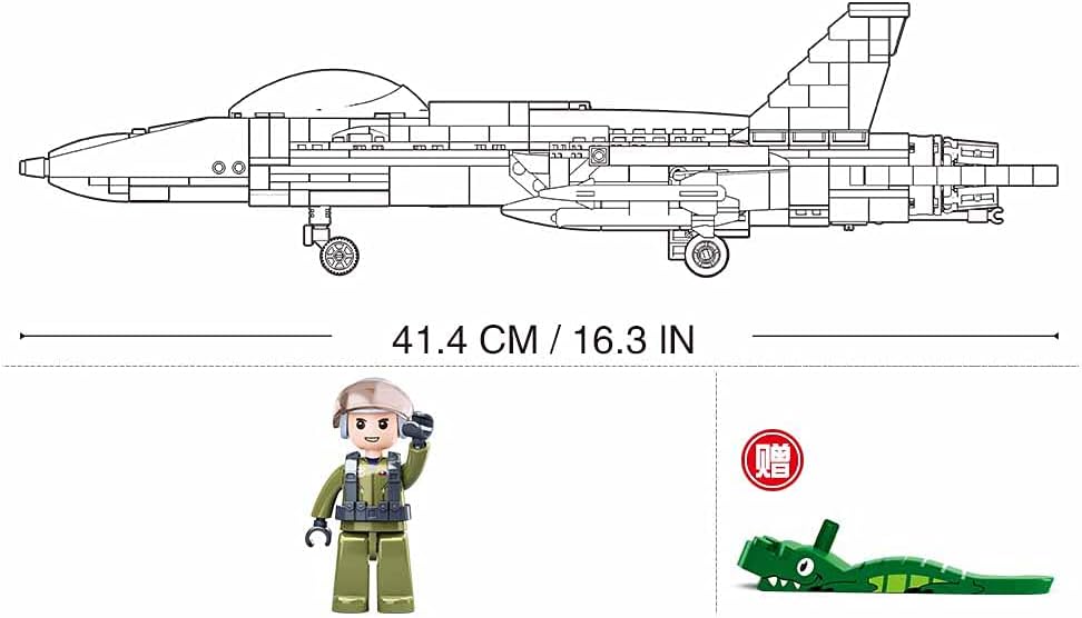 MODEL BRICKS F/A 18E SUPER BUMBLEBEE 682 PCS