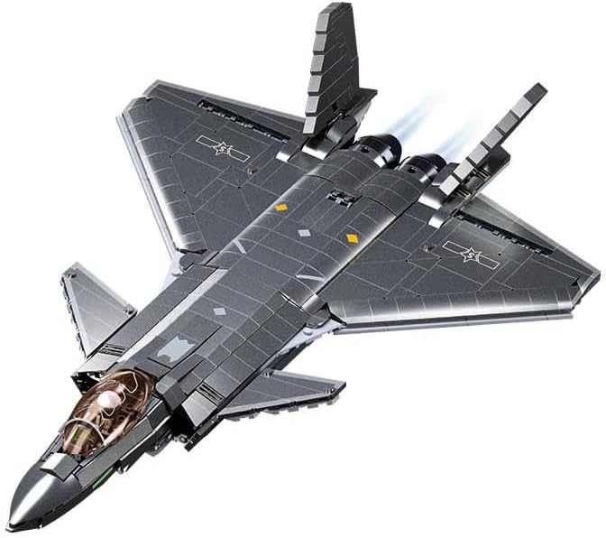 MB J20 STEALTH AIRCRAFT METAL COATING SCALE 1:44 1007 PCS