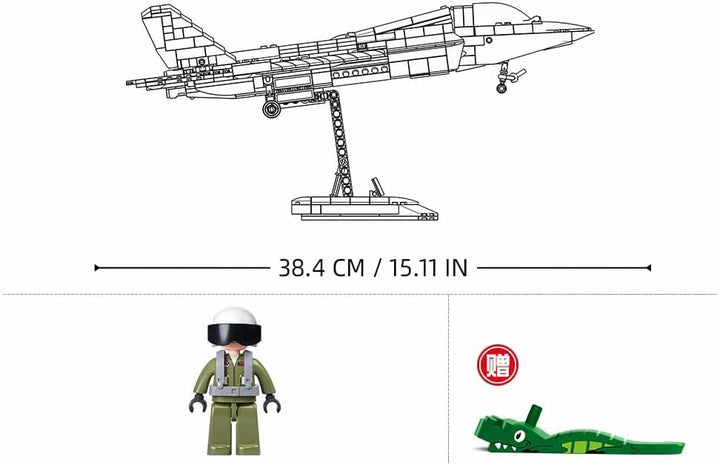 MB J35 STEALTH AIRCRAFT METAL COATING SCALE 1:44 838 PCS