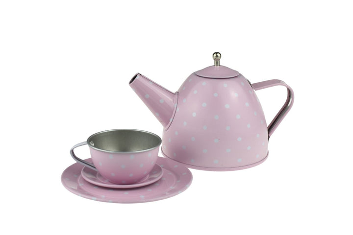 Tea Set - Pink Tin in Suitcase