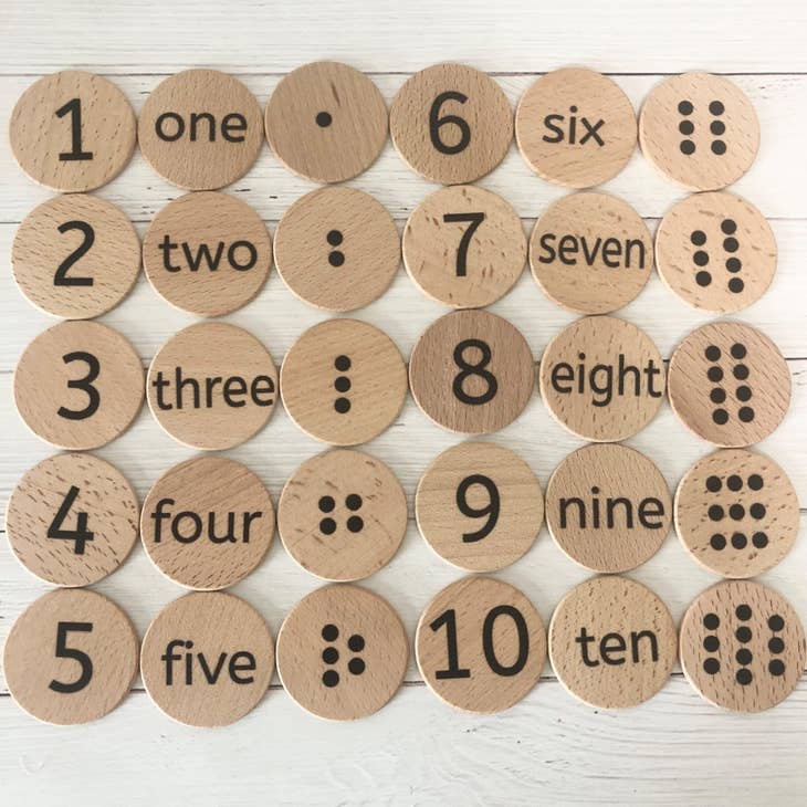 Number Recognition Discs
