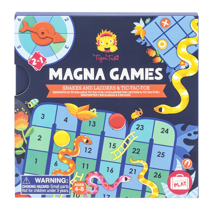 Magnetic Games - Snakes & Ladders & TIC-TAC-TOE