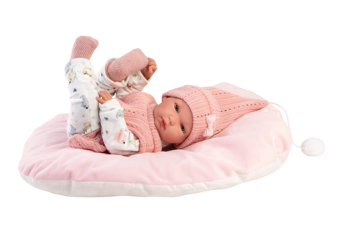 Llorens Doll  – Bimba Con Cojin Rosa
