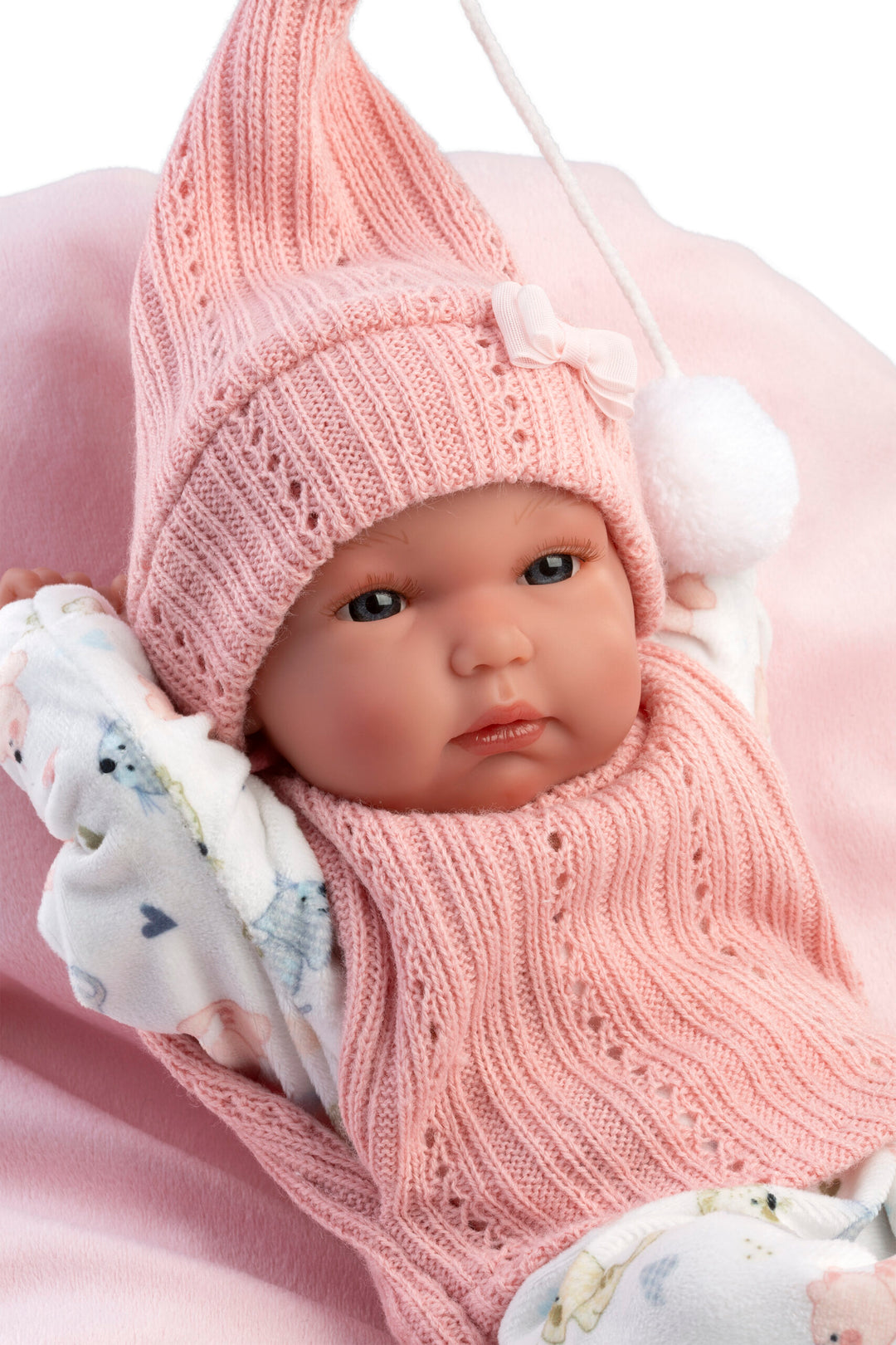 Llorens Doll  – Bimba Con Cojin Rosa