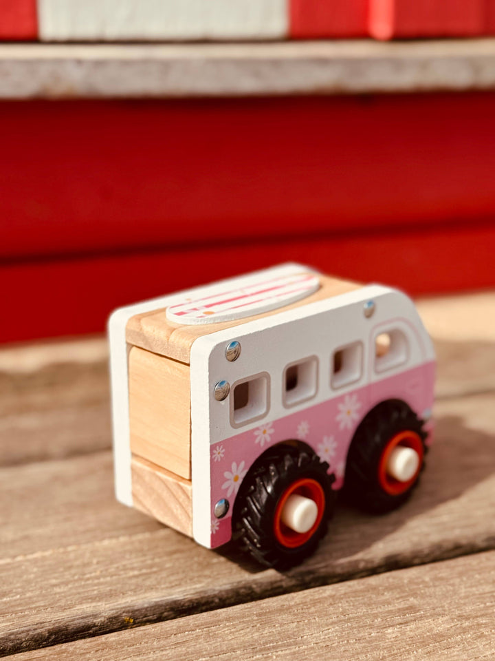 Wooden Vehicle | Pink Kombi