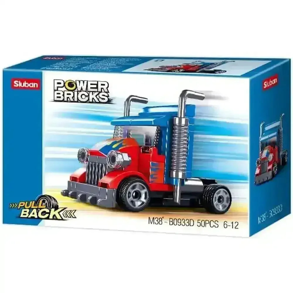 Power Bricks Pull Back Cars