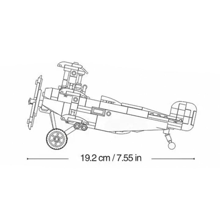 MB WW1 Fokker DR-1S Scale 1:35 281 PCS