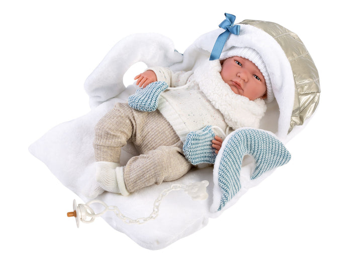 Llorens Baby Doll | Capazo - Blue