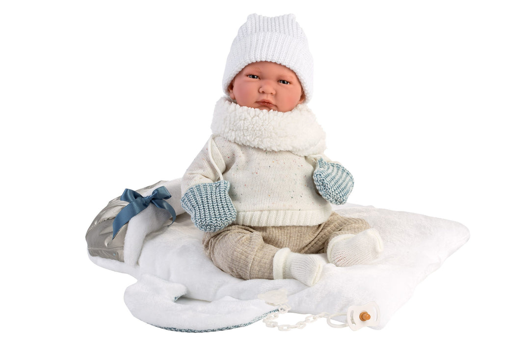 Llorens Baby Doll | Capazo - Blue